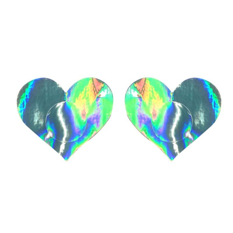 Youyo Áo Ngực Cầu Vồng Ngôi Sao Trái Tim Lấp Lánh Đầy Màu Sắc Dùng Một Lần