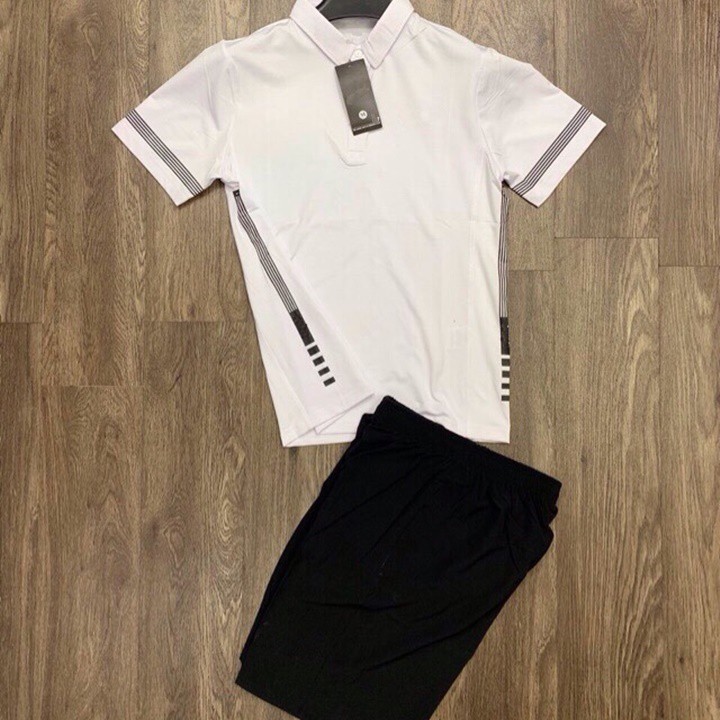 Bộ thể thao cổ bẻ cao cấp thời trang nam, phom 40-75kg | BigBuy360 - bigbuy360.vn