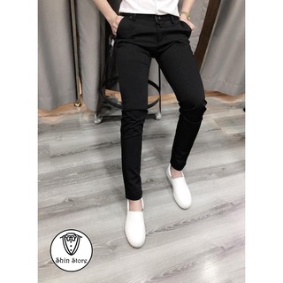 Quần Kaki nam SlimFit Co dãn 4 Chiều - Màu Đen Đẹp