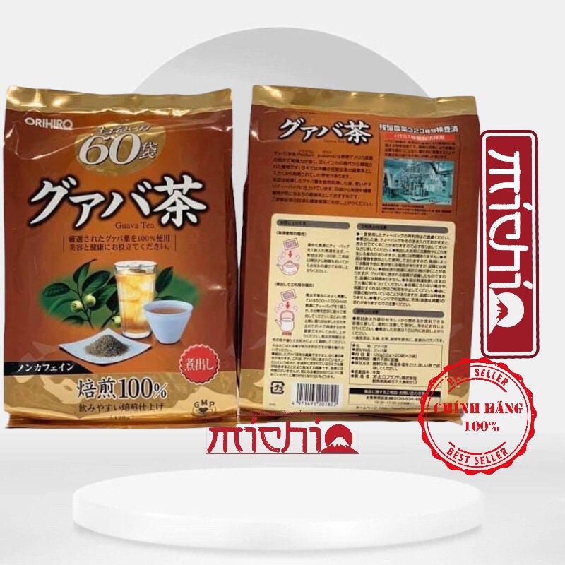 Trà Lá Ổi ORIHIRO Nhật Bản Gói 60 Túi
