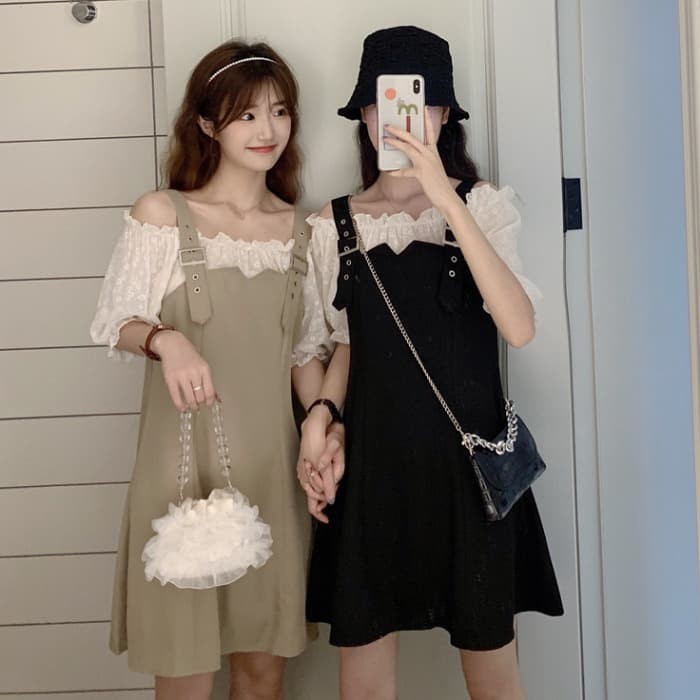 Váy Yếm Trễ Vai - HOT 2020