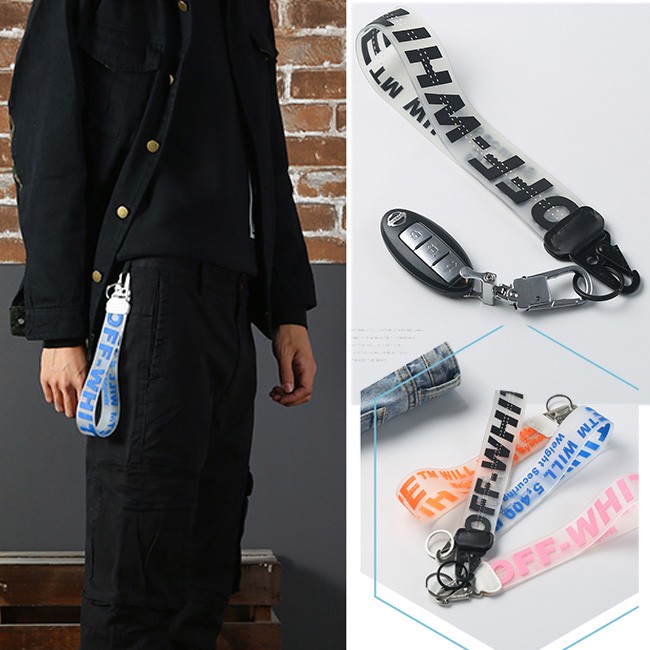 Off-white Móc Chìa Khóa Bằng Nhựa pvc Chất Lượng Cao