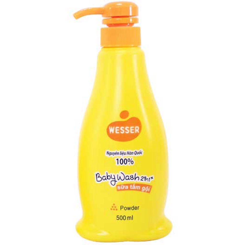 Sữa tắm gội Wesser hương phấn 500ml date xa