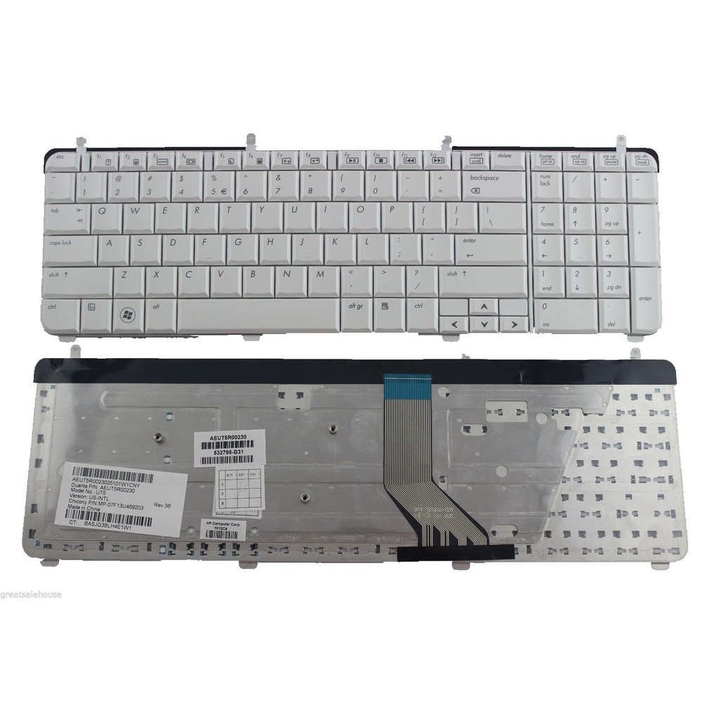 (KEYBOARD) BÀN PHÍM LAPTOP HP DV7-2000 dùng cho Pavilion DV7 DV7t DV7-2000, DV7-3000