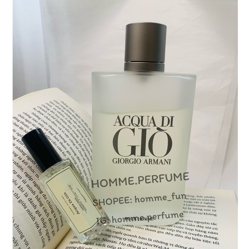 Nước hoa Giorgio Armani Acqua Di Gio 10ml | HOMME| | BigBuy360 - bigbuy360.vn