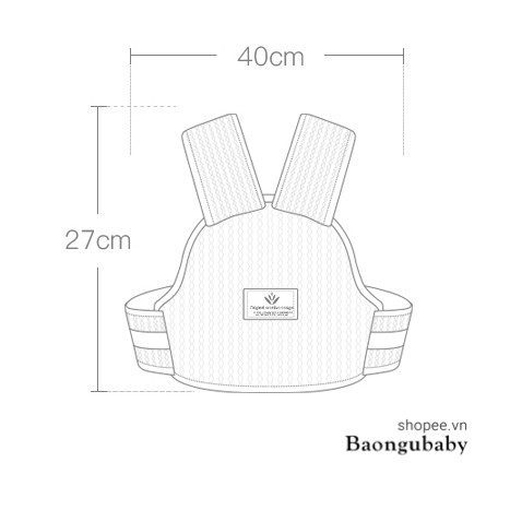 Đai giữ bé đi xe máy dạng lưới thoáng mát