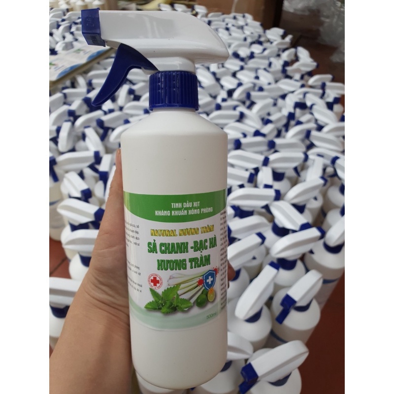 Xịt phòng tinh dầu xông phòng kháng khuẩn chai xịt diệt khuẩn nhiều mùi dung tích 500ml MiibooShi 4545hndd