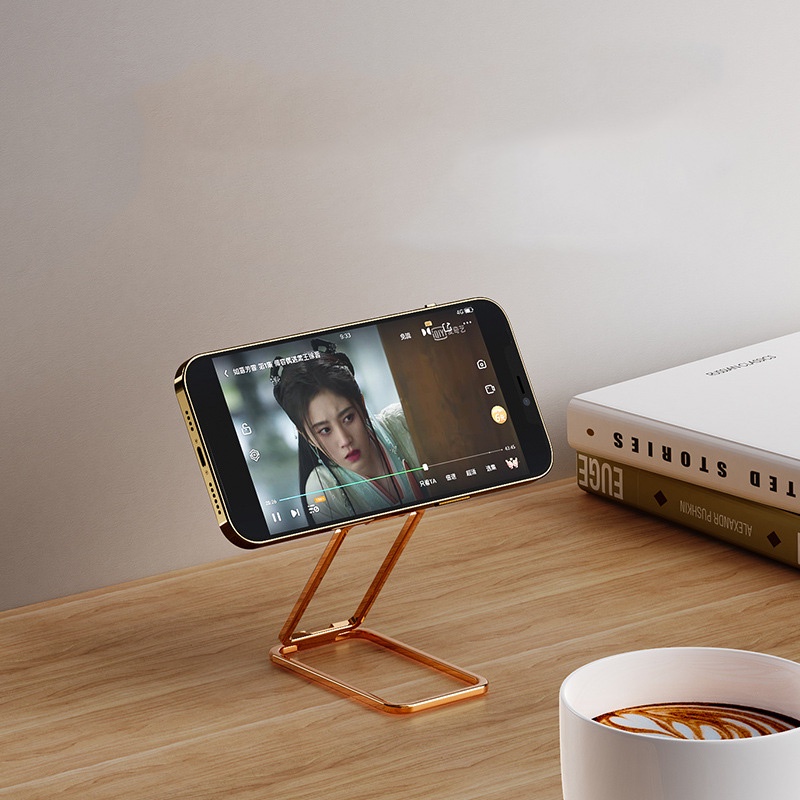 Giá Đỡ Vòng Nhẫn Bằng Kim Loại Dạng Gập Cho Điện Thoại