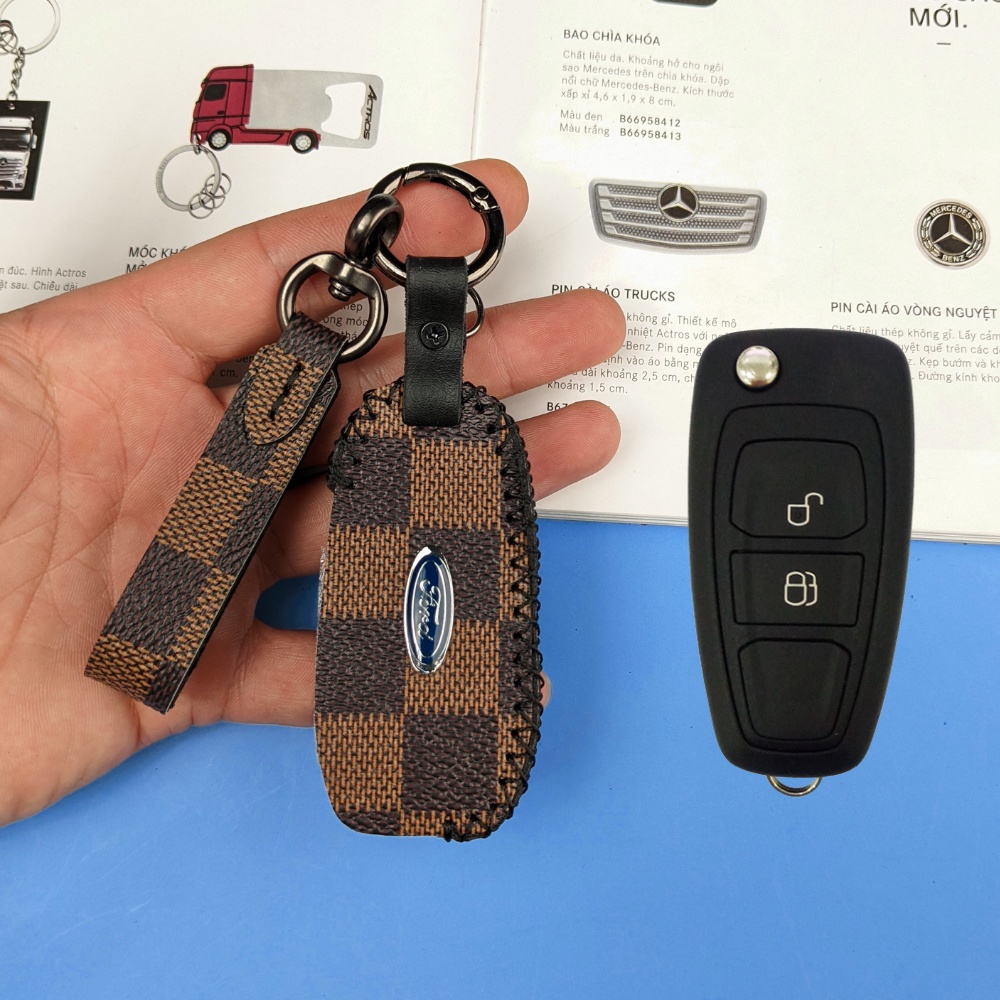 Bao da chìa khóa ford ranger xls,xlt,Bọc chìa khóa ford wildtrak (FRG móc A)