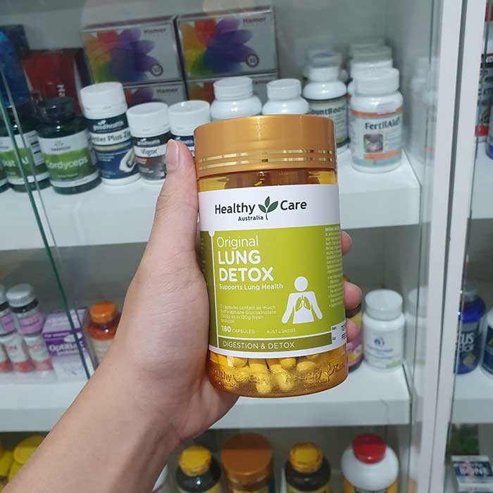 Viên uống thải độc phổi Lung Detox của Healthy Care - 180 viên