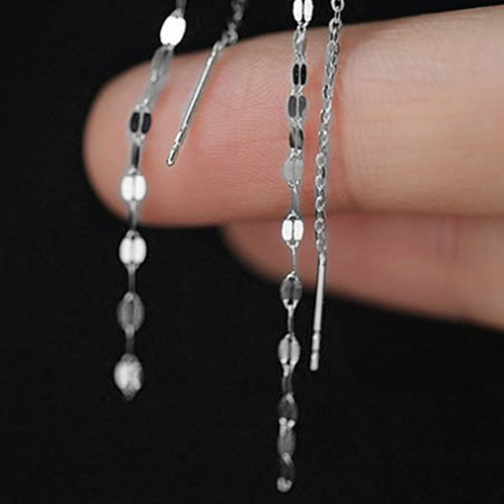 Khuyên Tai Dáng Dài Đính Đá Lấp Lánh Thanh Lịch Cho Nữ