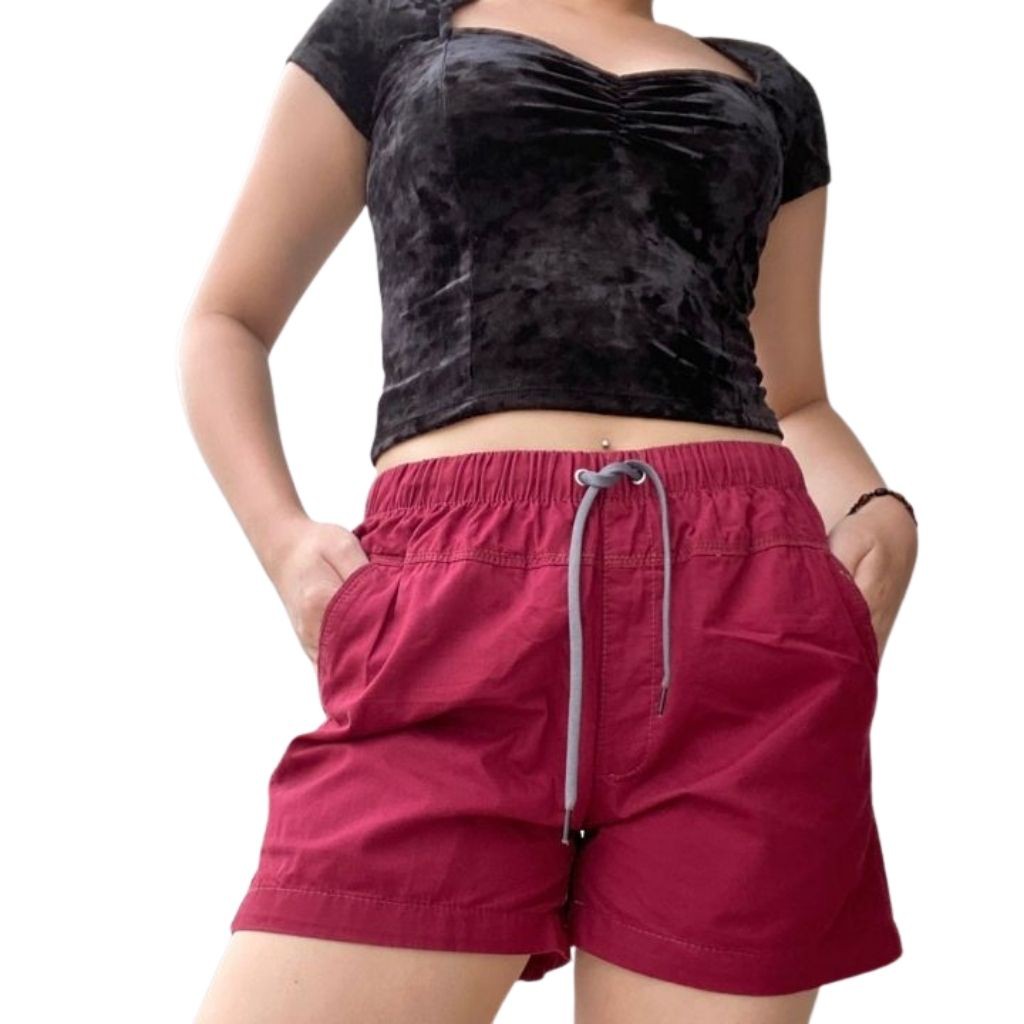Quần Short Nữ Kaki ❤️Hàng Siêu Thị❤️ Vải Kaki Cao Cấp, Mịn, Mát, Ống vừa, Lưng Thun, Đơn Giản,Trẻ Trung❤️FREESHIP❤️