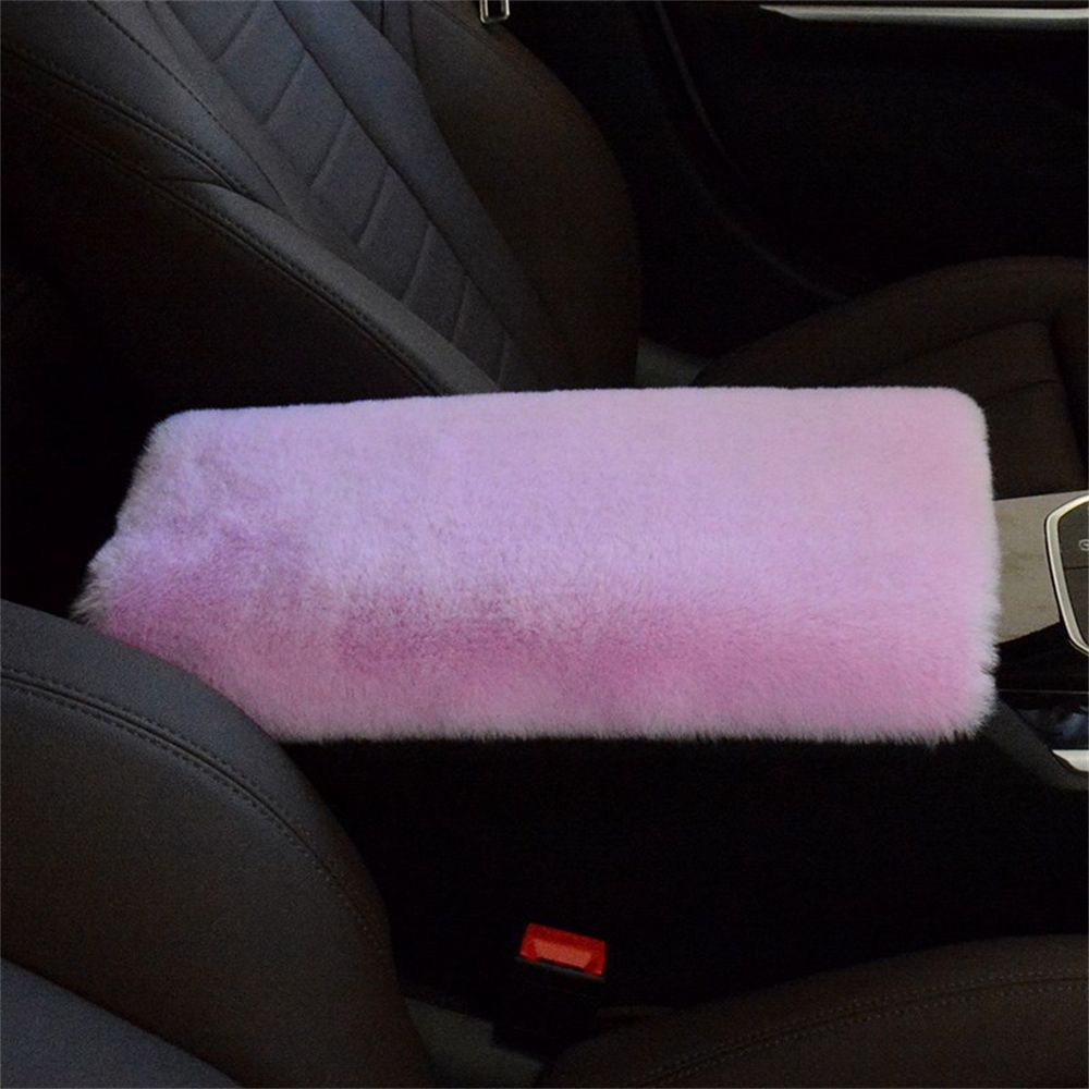 Đệm lót tay vịn bằng lông thỏ mềm mại nhiều màu cho xe hơi