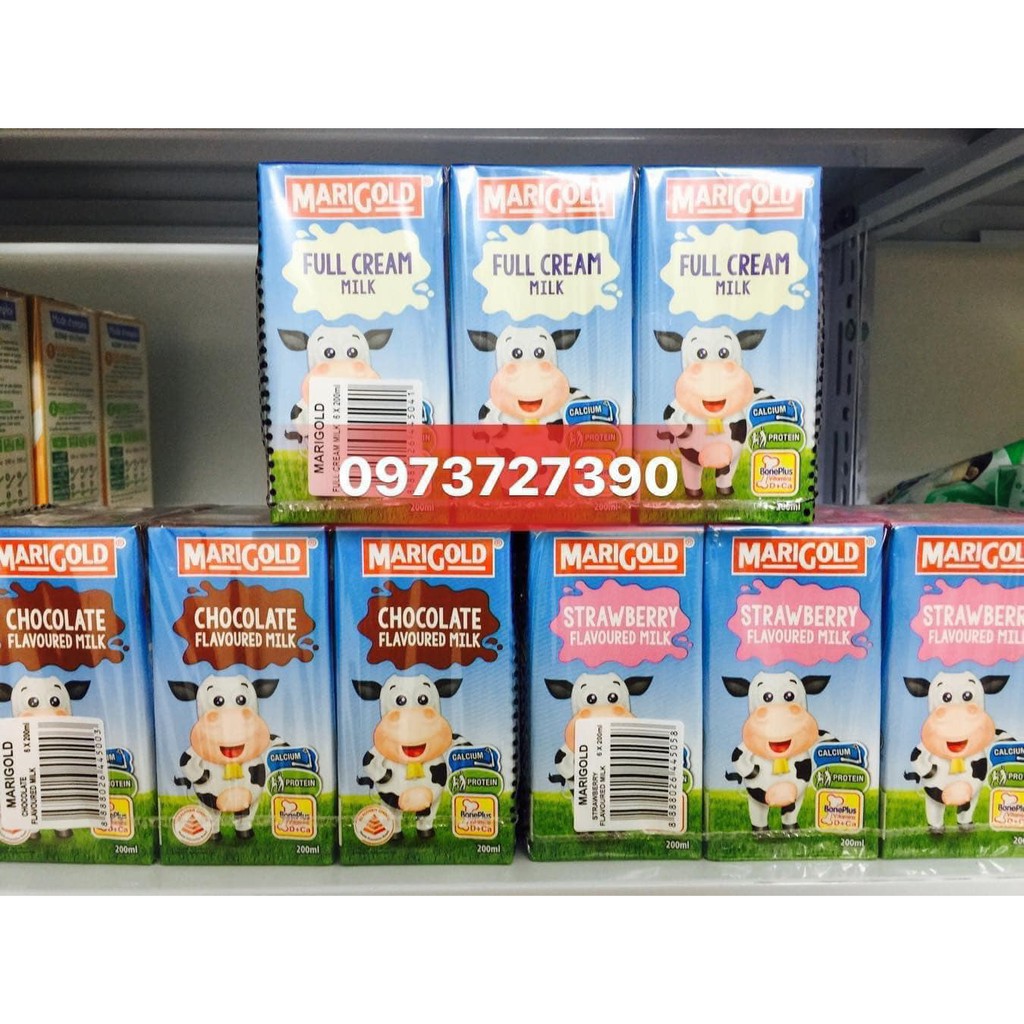 1 thùng sữa nước Marigold 24h x 200ml