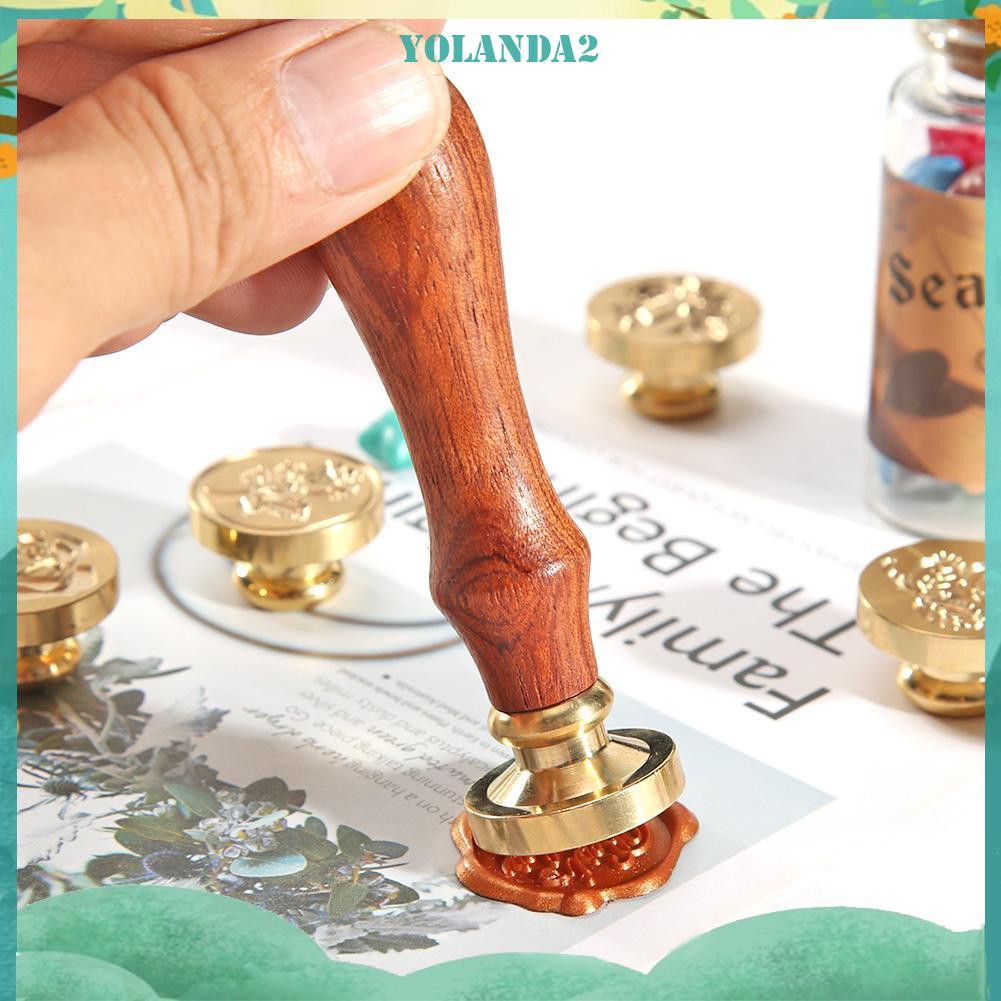 Con Dấu Sáp Hoa Hồng Phong Cách Retro Độc Đáo