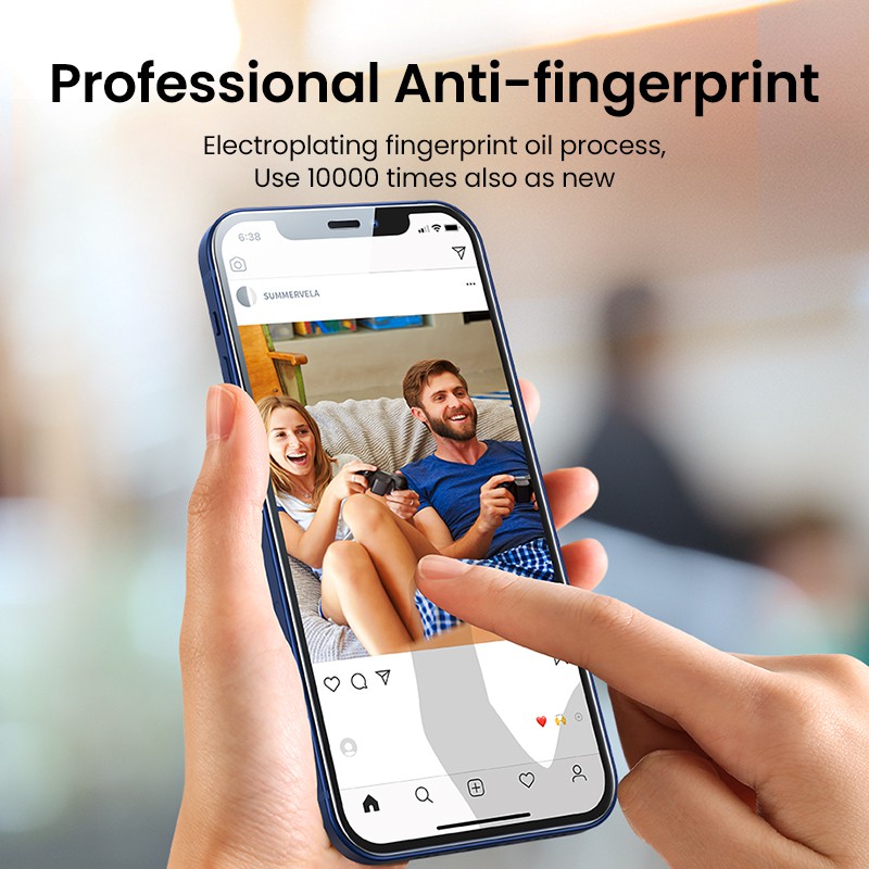 Miếng dán màn hình UGREEN mặt kính trong suốt 9D bảo vệ toàn diện thích hợp cho iPhone 12 11 Pro Max Mini