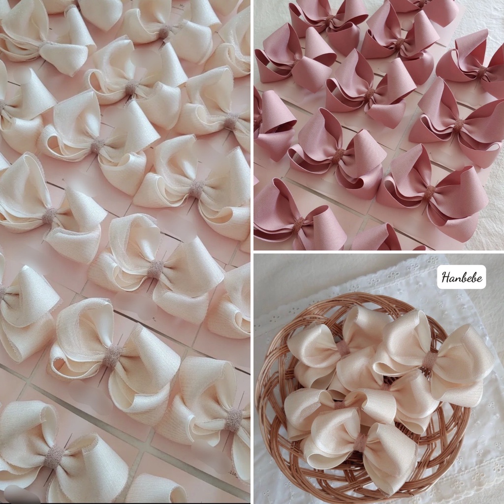 Kẹp tóc nơ handmade Hàn Quốc cho bé gái