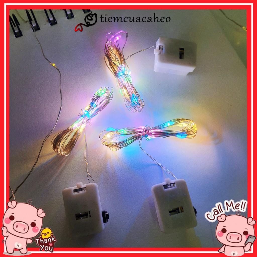 Đèn Led Đom Đóm đổi màu decor trang trí nhà cửa, phòng ngủ, cây thông Noel, hang đá