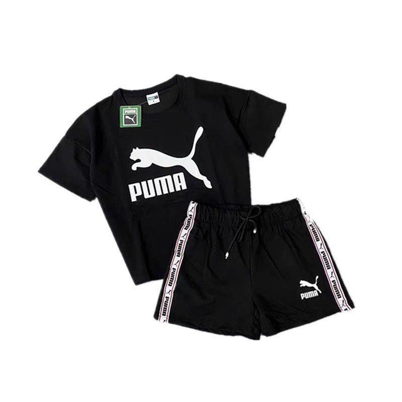 Bán sỉ Bộ PuMa chất cotton kem ảnh sàn video