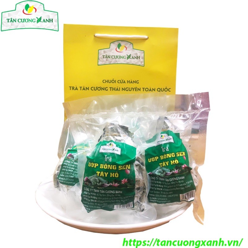 Trà Ướp Sen Tây Hồ 100gr TÂN CƯƠNG XANH