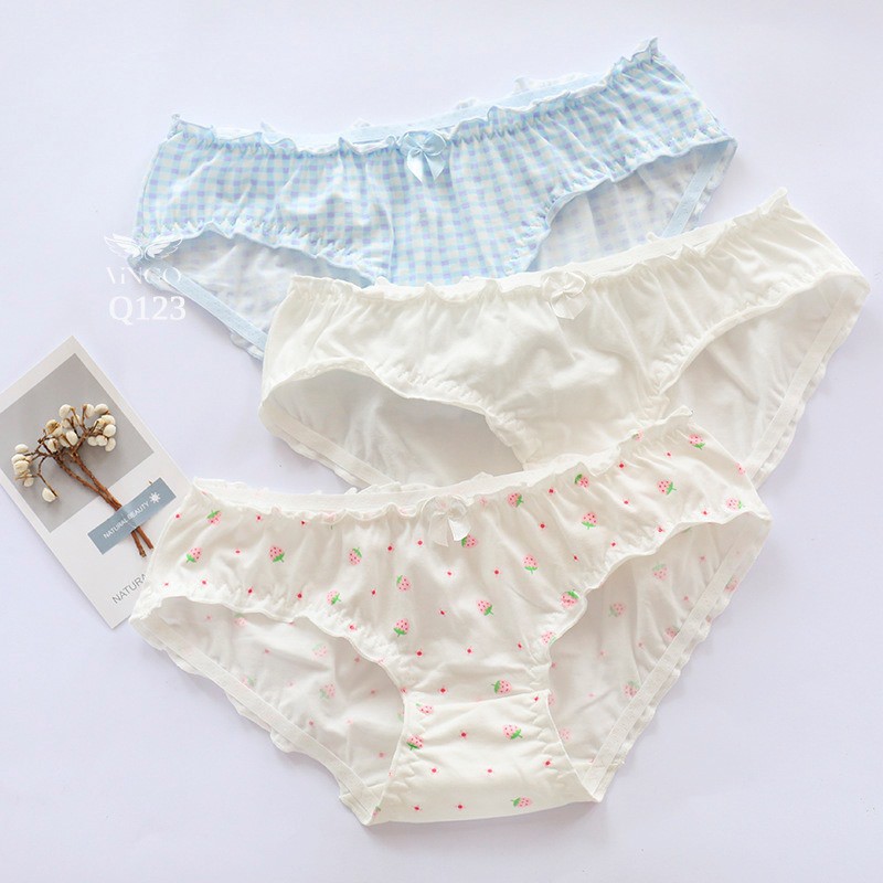 VINGO Quần Lót Nữ Ren Sheer Gợi Cảm Mềm Mại Lót Cotton Kháng Khuẩn An Toàn Họa TiếtPhối Nơ Nhỏ Dễ Thương Q123 V | BigBuy360 - bigbuy360.vn