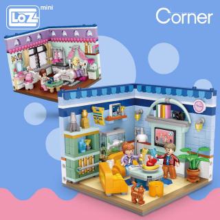 Loz Bộ Đồ Chơi Xếp Hình Nhà Búp Bê mini Cho Bé
