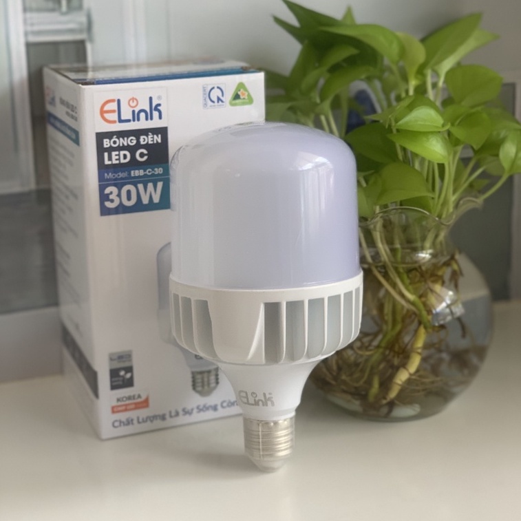 Bóng Đèn Led Trụ Nhôm ELink Công Suất 30W Cao Cấp, Ánh Sáng Trắng, Thiết Kế Trụ Nhôm Giúp Tản Nhiệt Nhanh