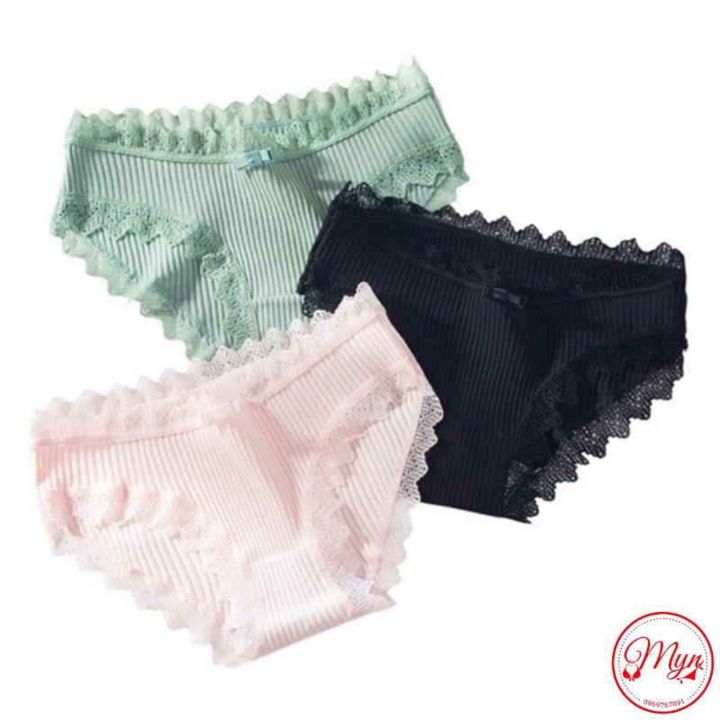 QUẦN LÓT GÂN TĂM KHÁNG KHUẨN VIỀN REN SIÊU ĐẸP SIÊU HOT | BigBuy360 - bigbuy360.vn