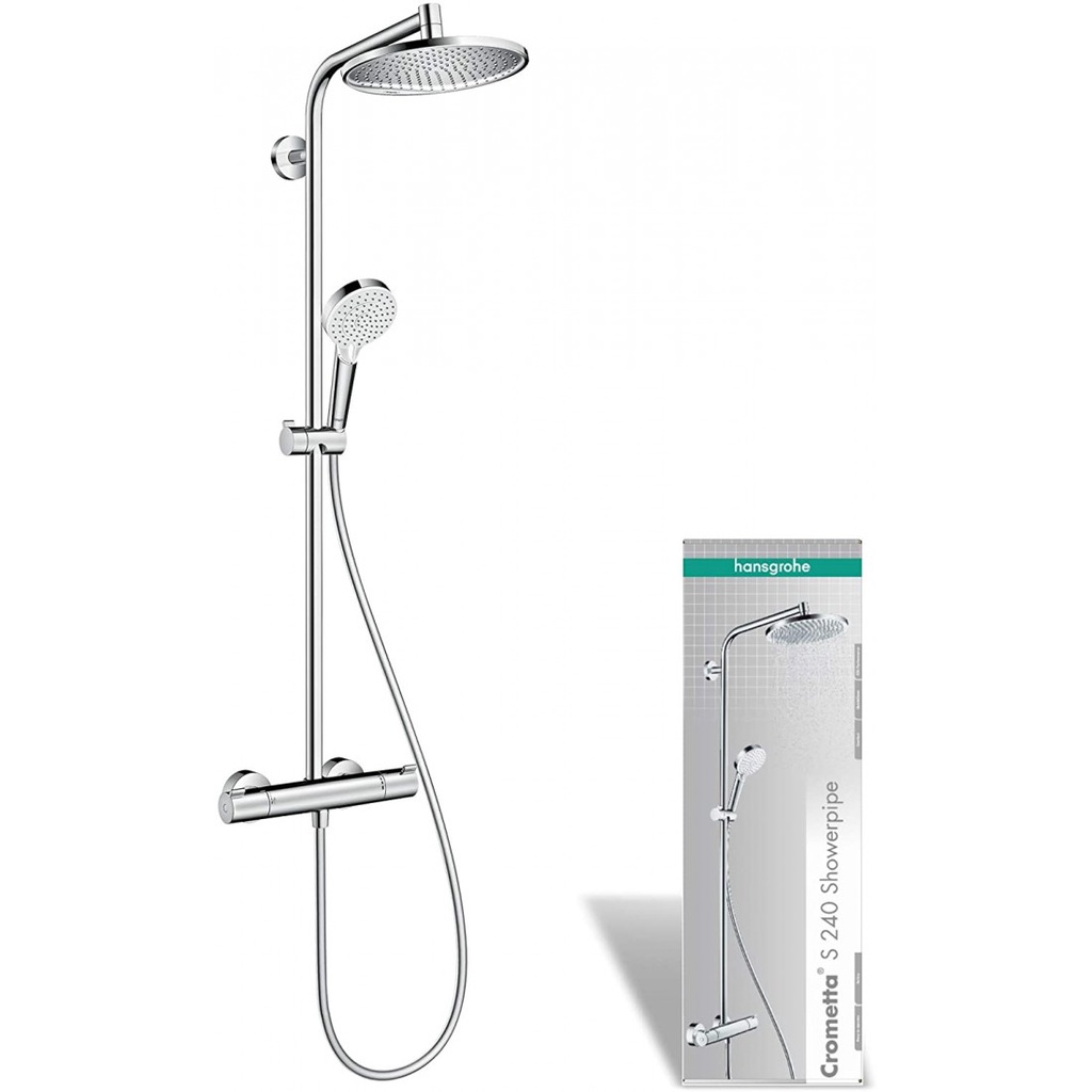 Bộ sen vòi Hansgrohe Showerpipe Crometta S 240 chrome 27267000 (sen tròn 2 in 1)