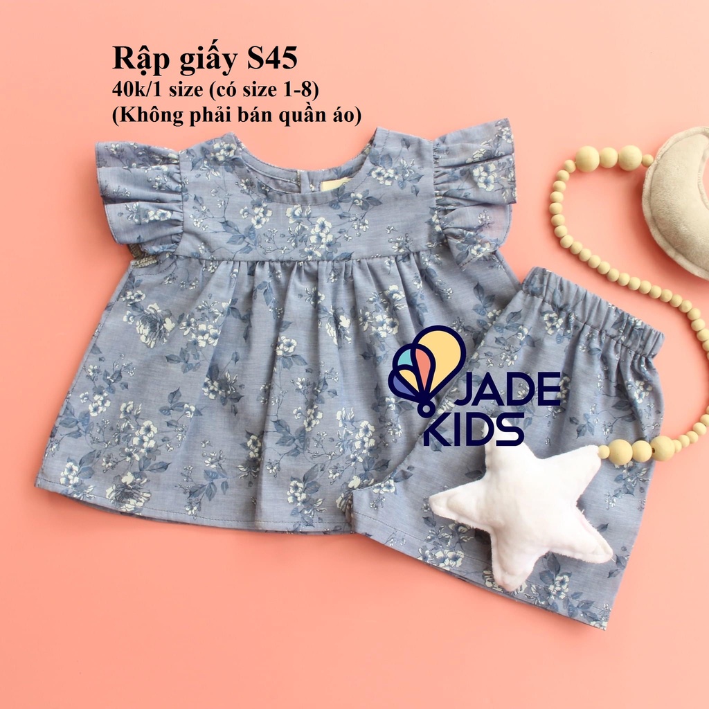 RẬP GIẤY ĐỒ BỘ BÉ GÁI S45