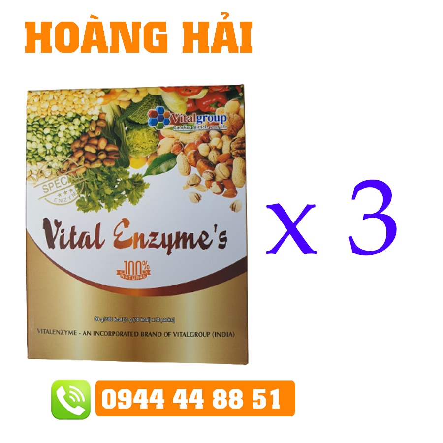 [Combo 3 Hộp] Vital Enzyme thanh lọc cơ thể hỗ trợ tiêu hóa khỏe mạnh xuất xứ Hàn Quốc