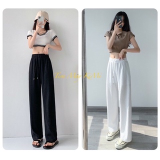 Quần ống rộng suông dài - quần culottes