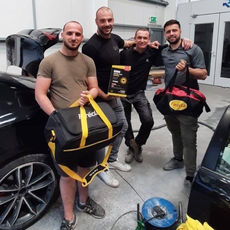 Xi  đánh bóng Farécla chính hãng Bước 1, Bước 2, Bước 3