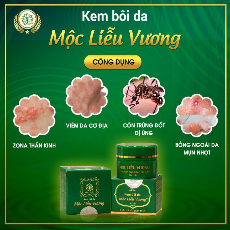 KEM BÔI DA MỘC LIỄU VƯƠNG_DỊ ỨNG MẦN NGỨA CÔN TRÙNG ĐỐT- FREE SHIP TOÀN QUỐC