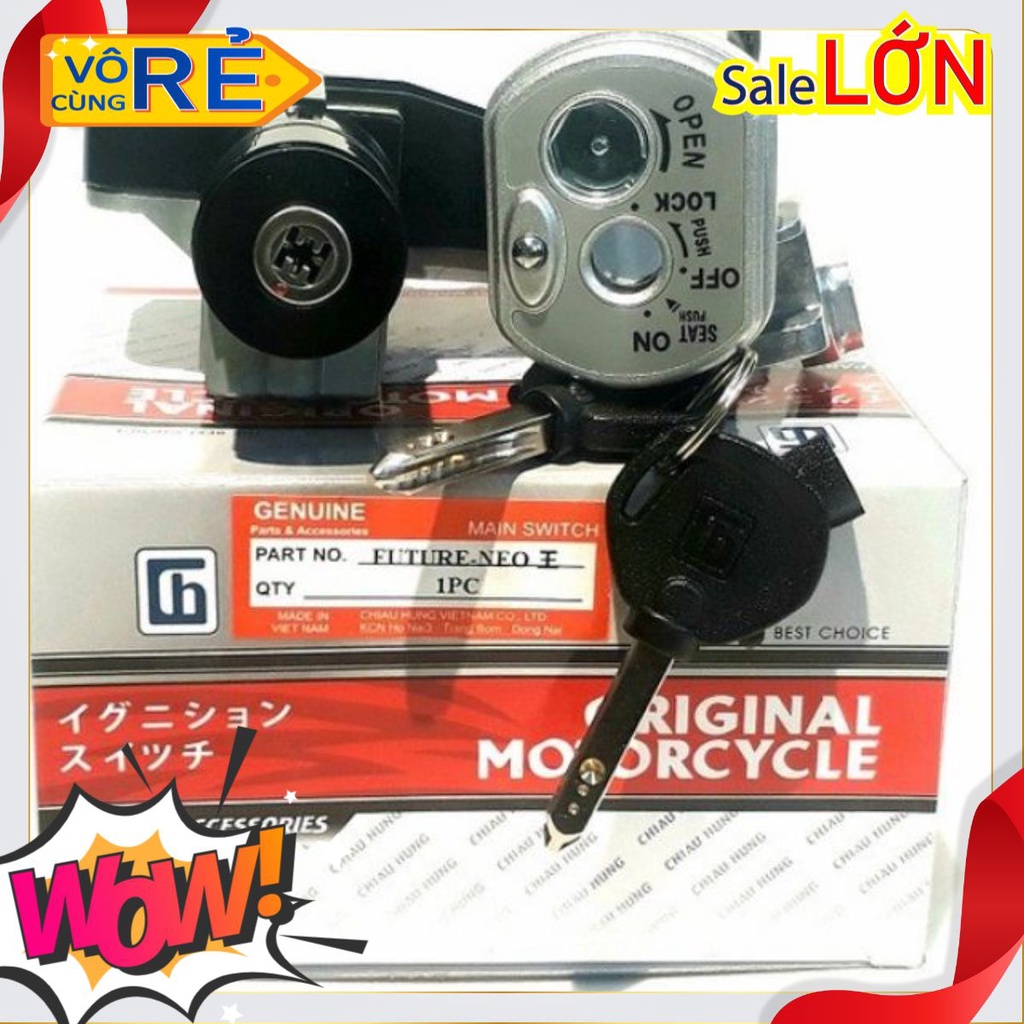 Ổ khóa Future Neo, X 6 cạnh (ổ khóa chống trộm có Yên) - Hàng tốt, giá rẻ vì shop nhập sỉ