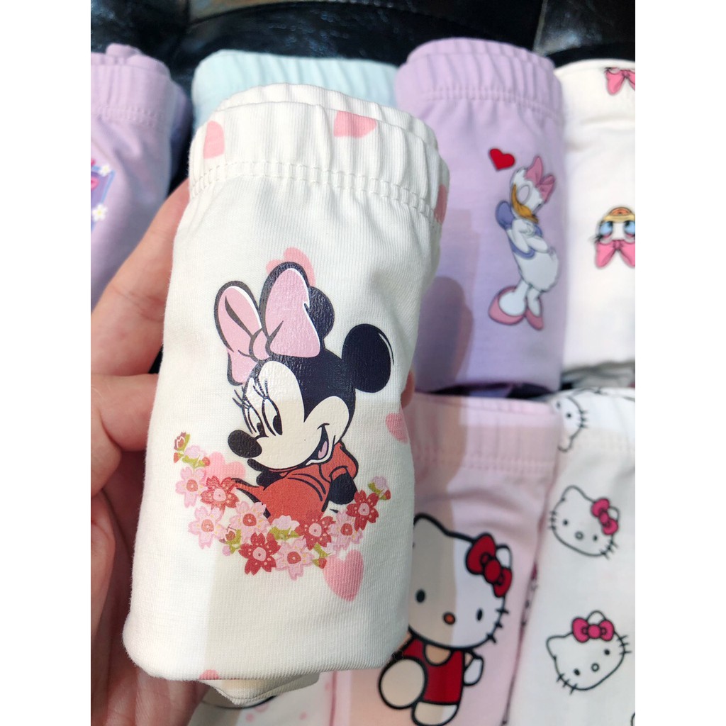 Quần Chip TeenGo Cho Bé Gái, Quần lót bé gái Cotton xuất dư âu mỹ, mềm mịn co giãn 4 chiều hình in đẹp cho bé từ 9-36kg