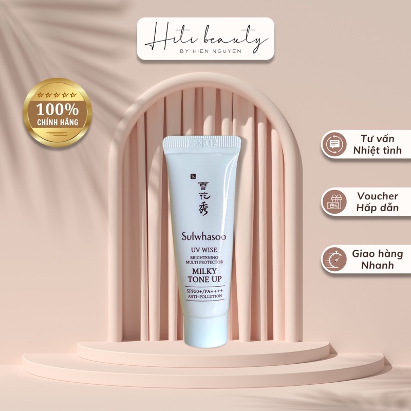 Kem Chống Nắng SULWHASOO trắng da nâng tone MILKY TONE UP