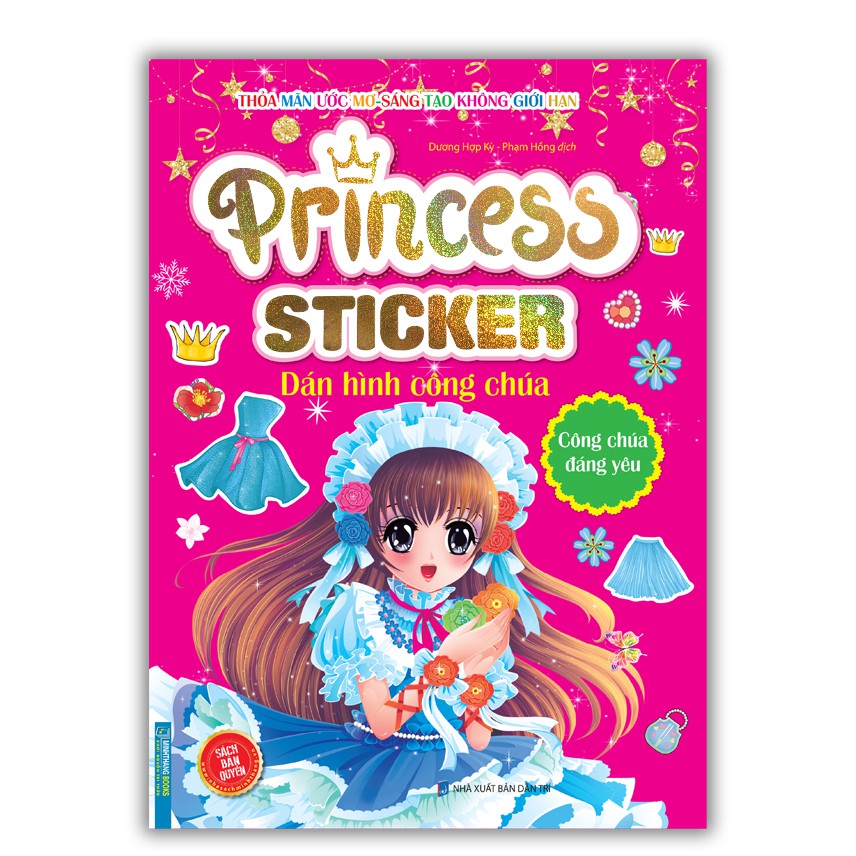 [Mã BMLTA50 giảm 10% đơn 99K] Sách - Princess sticker - Dán hình công chúa - Công chúa đáng yêu