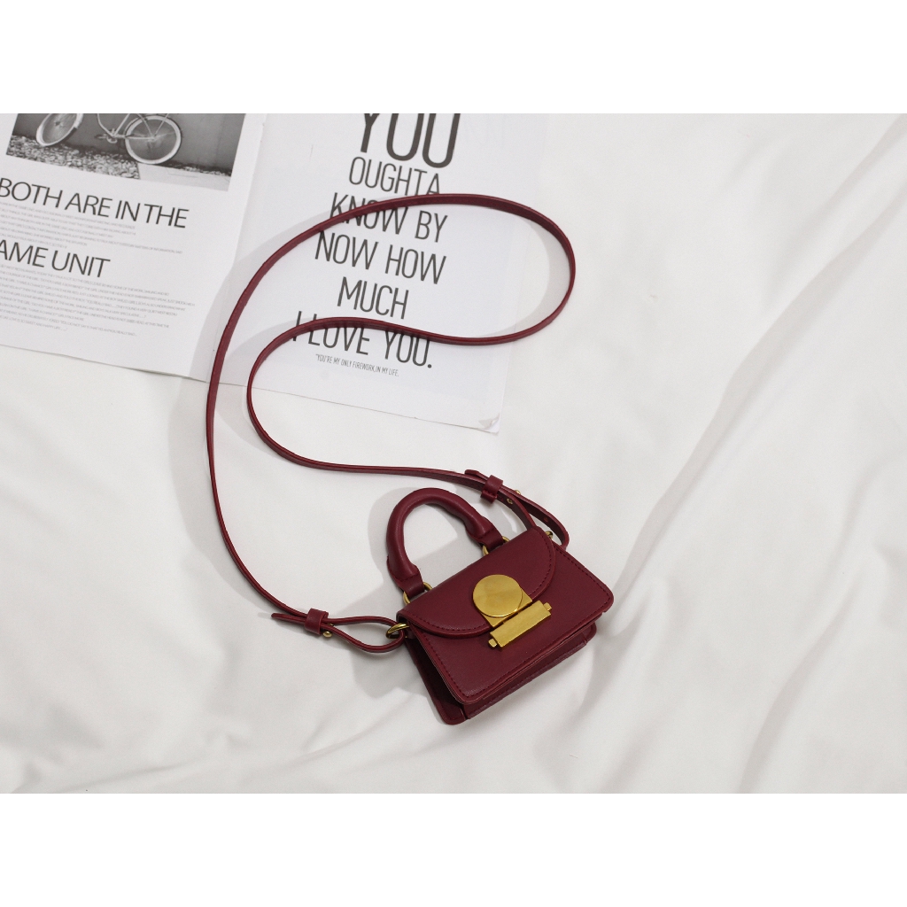 Túi Vuông Mini Khóa Tròn Độc Đáo Siêu Hot - A162