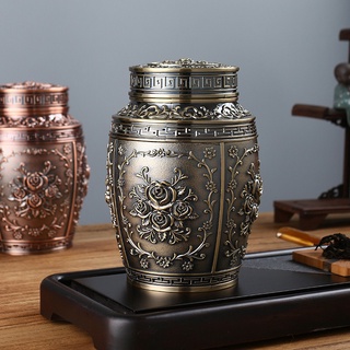 Hộp đựng chè hoàng gia họa tiết hoa văn cổ trang trí phòng khách cao cấp