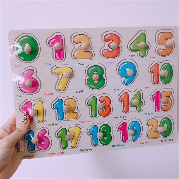 BẢNG GHÉP SỐ 0-20 CÓ NÚM