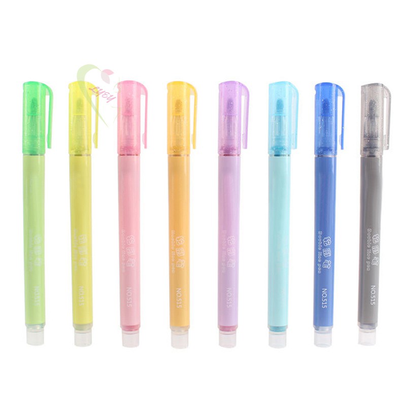 LE Card Writing Drawing Double Line Outline Pen Highlighter Marker Pen 8 Color for School Office @VN