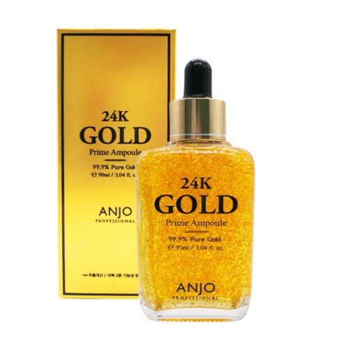 Tinh chất dưỡng da chống lão hóa vàng Anjo 24K Gold Prime Ampoule 90ml - 99,9% VANG 24K NGUYÊN CHẤT