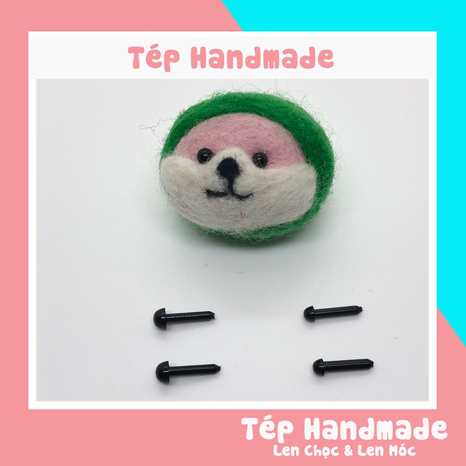 Mắt nhựa tạo hình size 3mm 4mm (10 bộ)