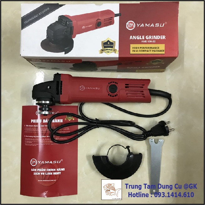 Máy mài góc Yamasu công nghệ nhật bản đuôi dài, đuôi ngắn, Công tắc bóp ,công tắc đuôi