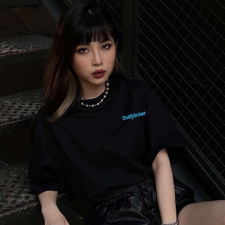 Áo Thun Unisex Dusty Worldwide Style Black 100% Cotton 250gsm - Local Brand Chính Hãng