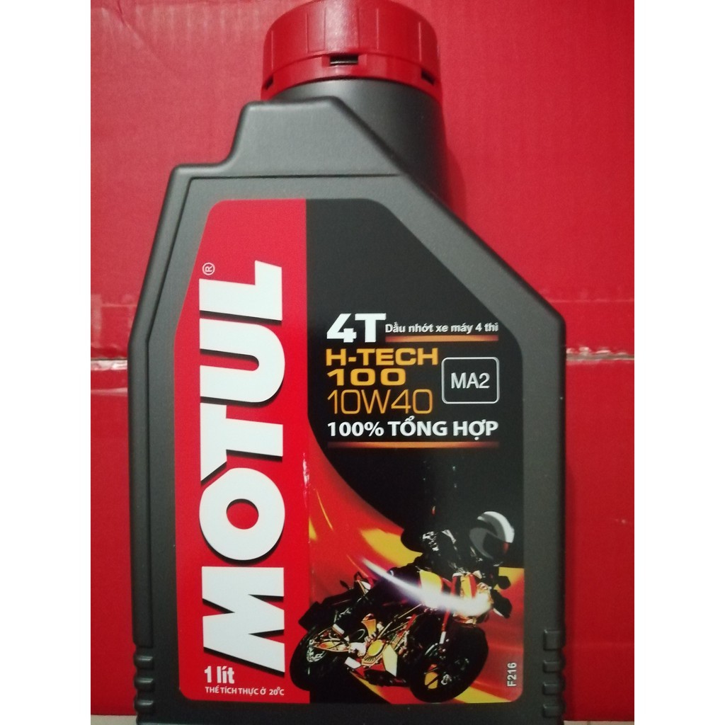 Nhớt Motul H Tech 4T 10W40 dành cho các loại xe số và tay côn - Chính Hãng