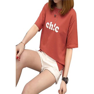 Áo thun croptop theu chư