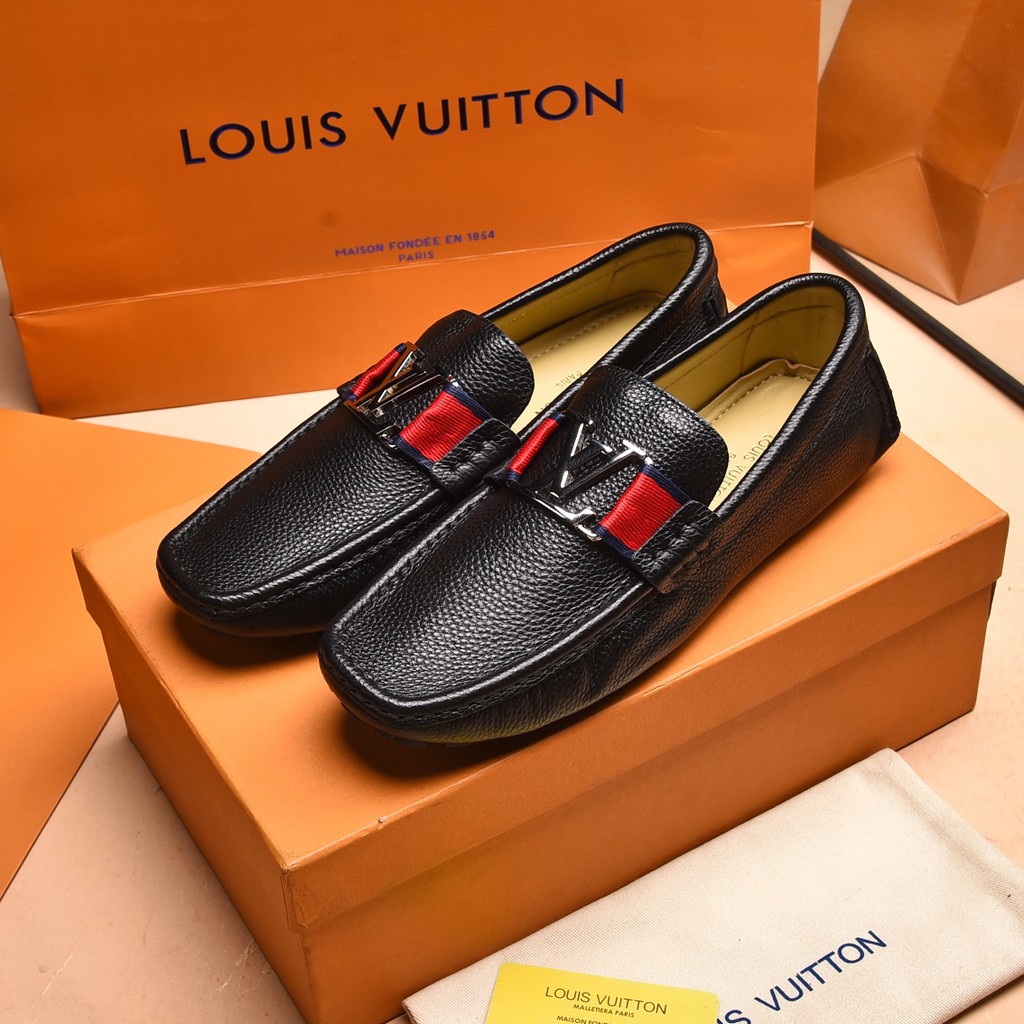 Giày lười nam da thật Louis Vuitton LV thiết kế sang trọng, lịch lãm nhưng vẫn mang dáng vẻ trẻ trung