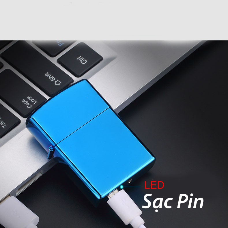 Bật lửa điện sạc pin plasma 4 tia cao cấp